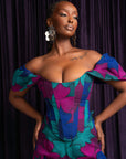 ZURI African Print Corset Top