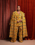 MOYIN African Print Trench Jacket