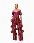 WUNMI African Print Corset Top