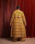 MOYIN African Print Trench Jacket