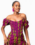 WUNMI African Print Corset Top