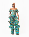 BADE African Print Corset Top