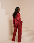 AMINAH RED PANT SET