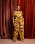 MOYIN African Print high waist trousers ( 3 LENGTH)