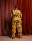 MOYIN African Print high waist trousers ( 3 LENGTH)