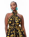 MAKENA African Print Infinity Romper