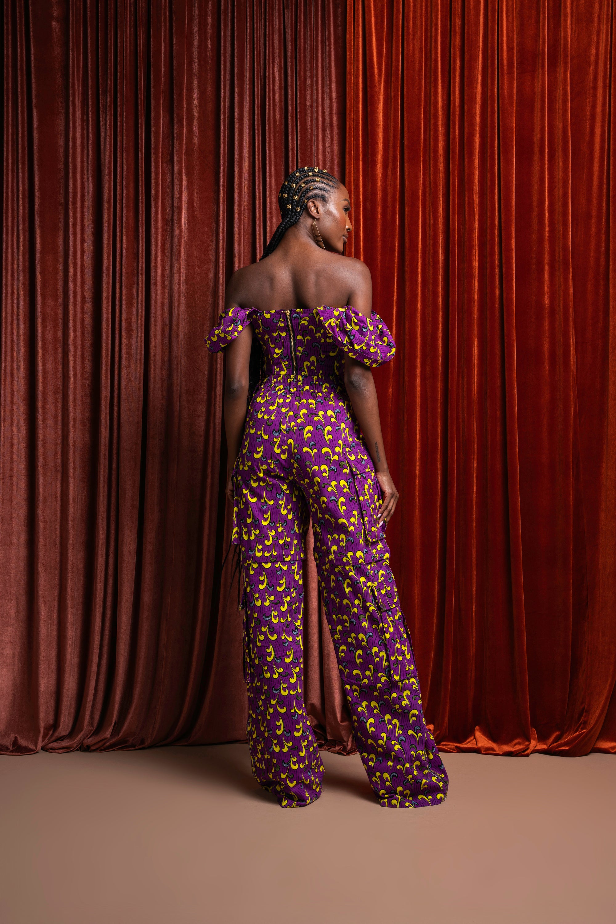 REMA African Print Cargo pants