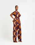 DORA African print One Shoulder jumpsuit (3 LENGTH)