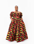 NAYA Tiered African Print Maxi Skirt