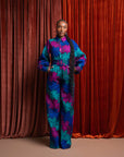 ZURI African print long sleeve jumpsuit