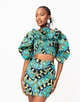 BADE African Print Mini Skirt