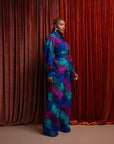 ZURI African print long sleeve jumpsuit