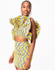 LILY African Print Mini Skirt