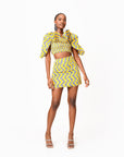 LILY African Print Mini Skirt