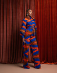 TOMIE African print long sleeve jumpsuit