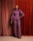 REMA African print long sleeve jumpsuit