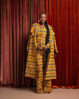 MOYIN African Print Trench Jacket