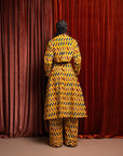 MOYIN African Print Trench Jacket