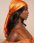 IZA ORANGE SMALL SILK SCARF