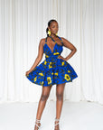 MOFOPE African Print Flair Mini Infinity dress