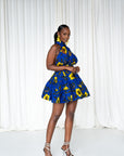 MOFOPE African Print Flair Mini Infinity dress