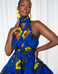 MOFOPE African Print Flair Mini Infinity dress