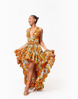 OTTI African Print Hi-low Infinity Dress