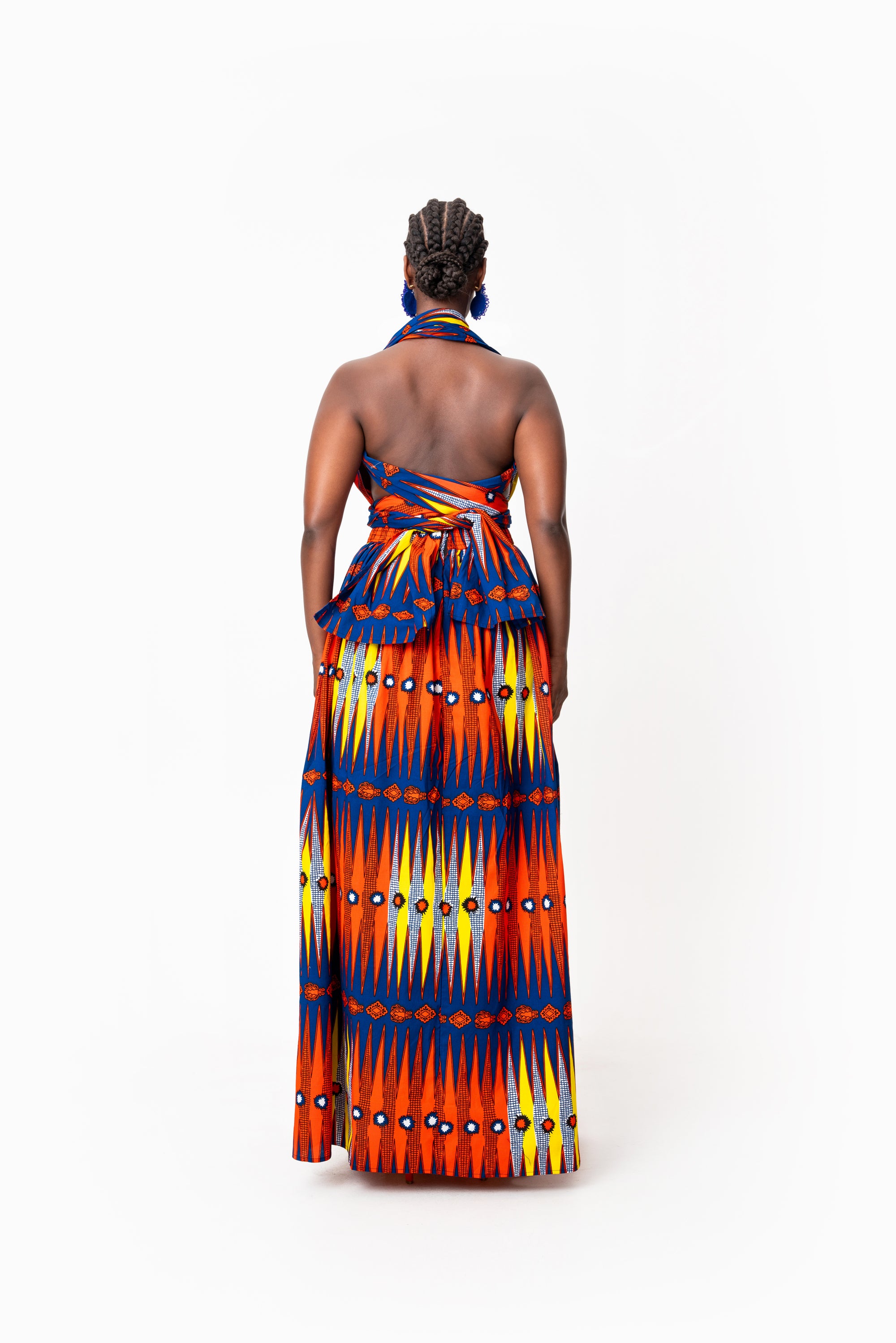 RONKE African print Maxi Infinity dress