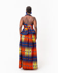 RONKE African print Maxi Infinity dress