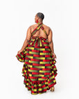 NAYA African Print Hi-low Infinity Dress