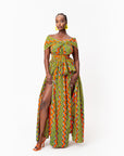 TANI African print Maxi Infinity dress