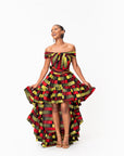 NAYA African Print Hi-low Infinity Dress