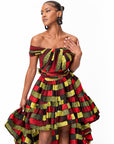 NAYA African Print Hi-low Infinity Dress