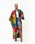 NANA PATCHWORK African Print LONG Kimono