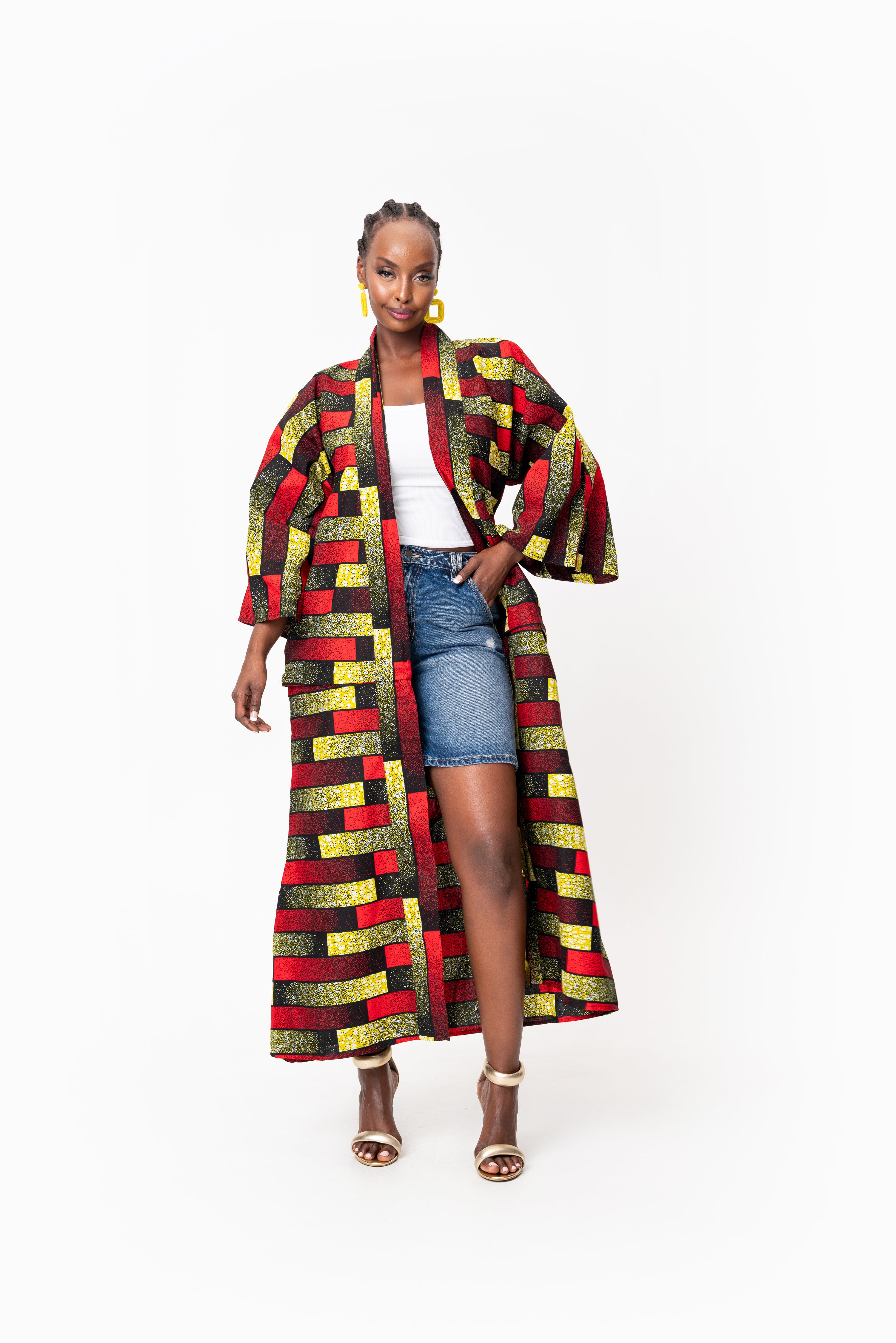 NAYA African Print convertible Kimono