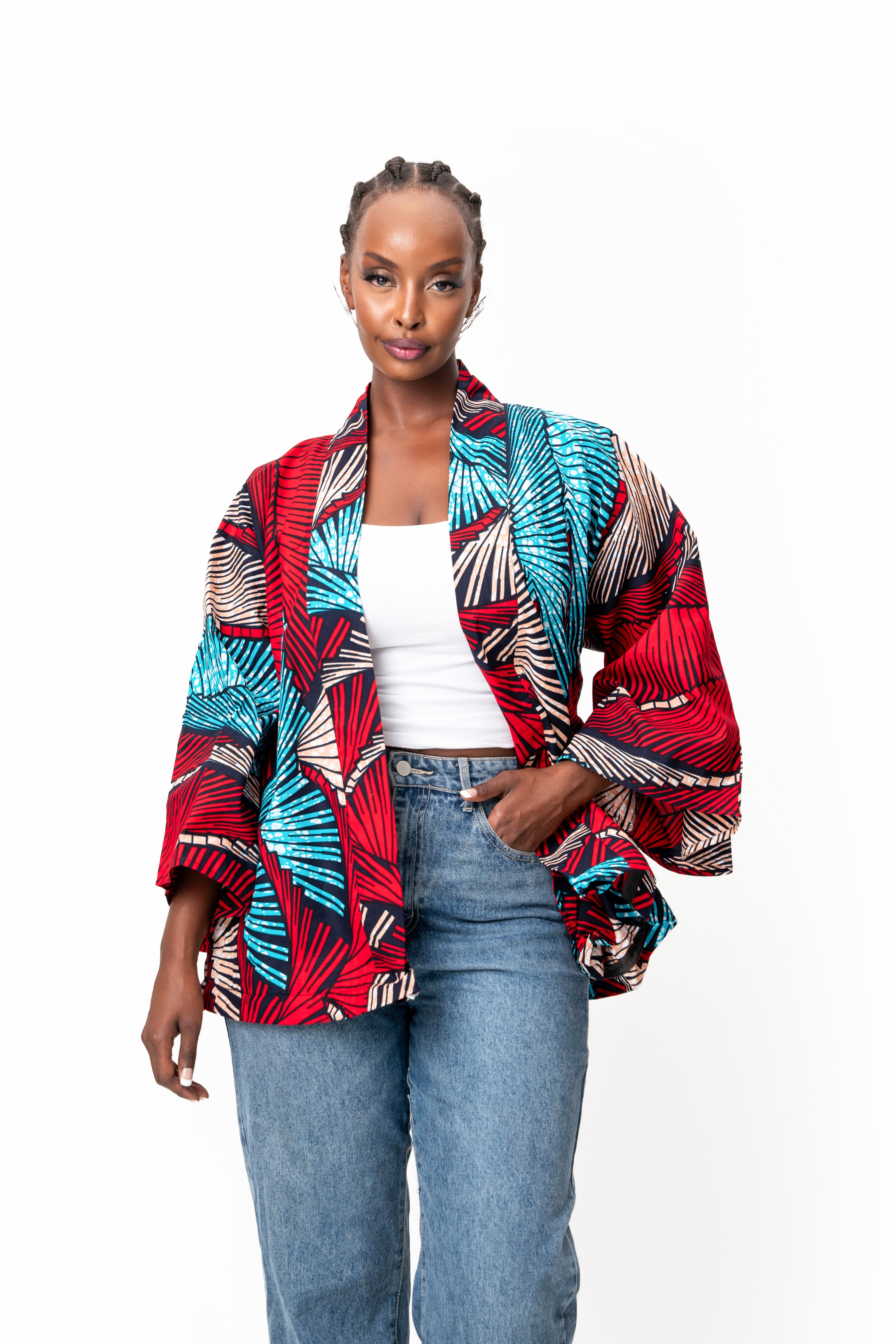 ONA African Print convertible Kimono