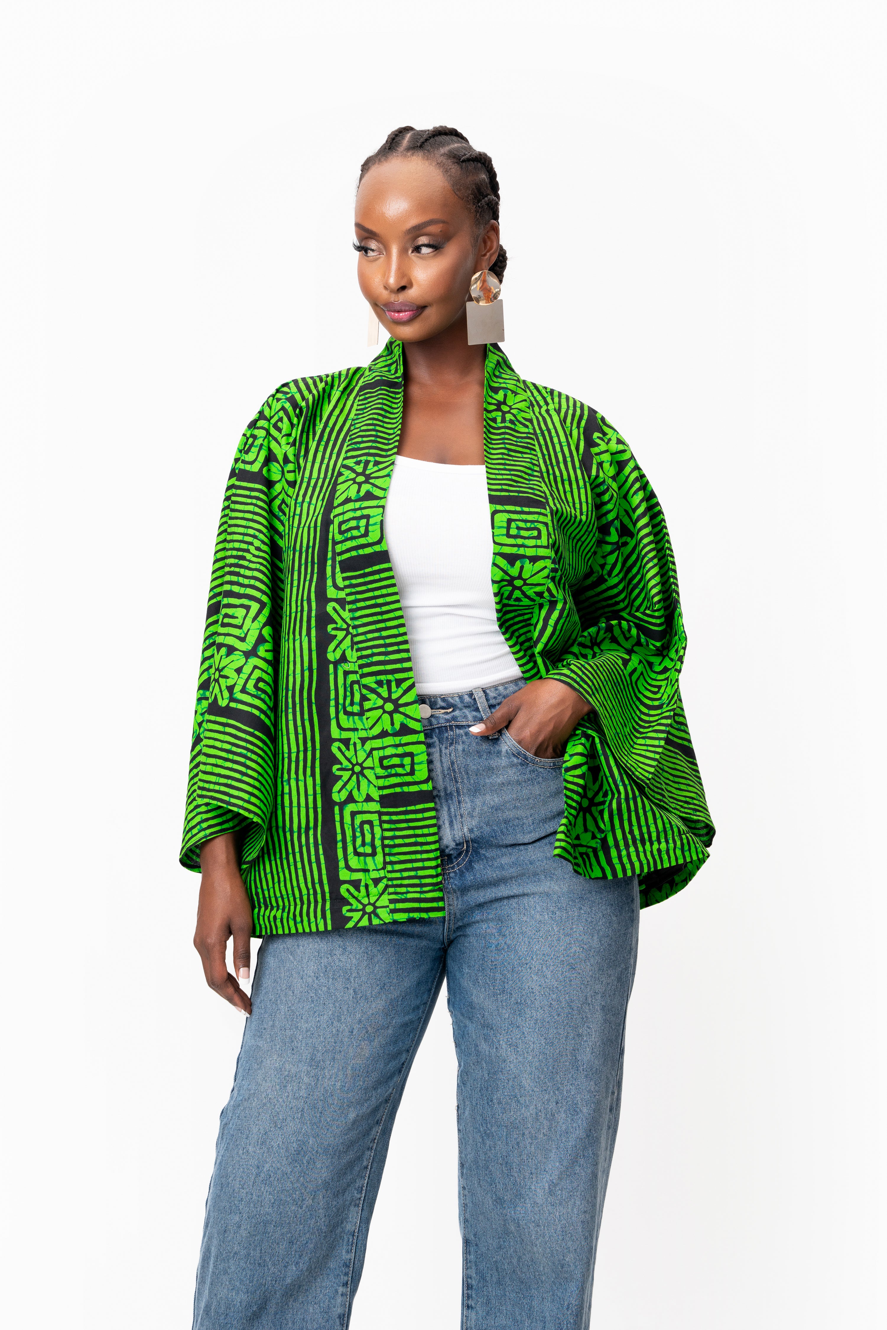 MAALI African Print convertible Kimono