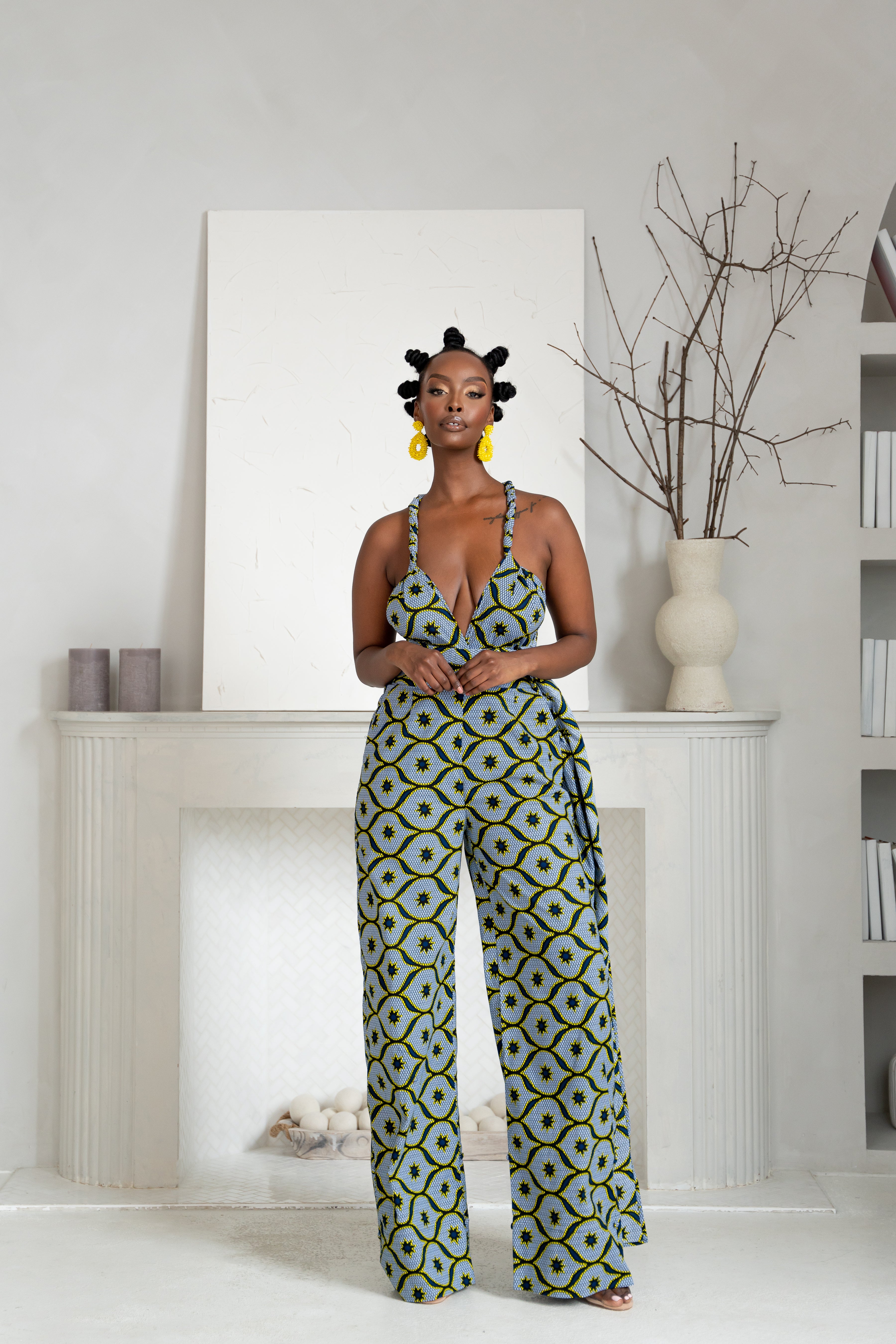 SHOPE African print infinity jumpsuit (3 LENGTH)