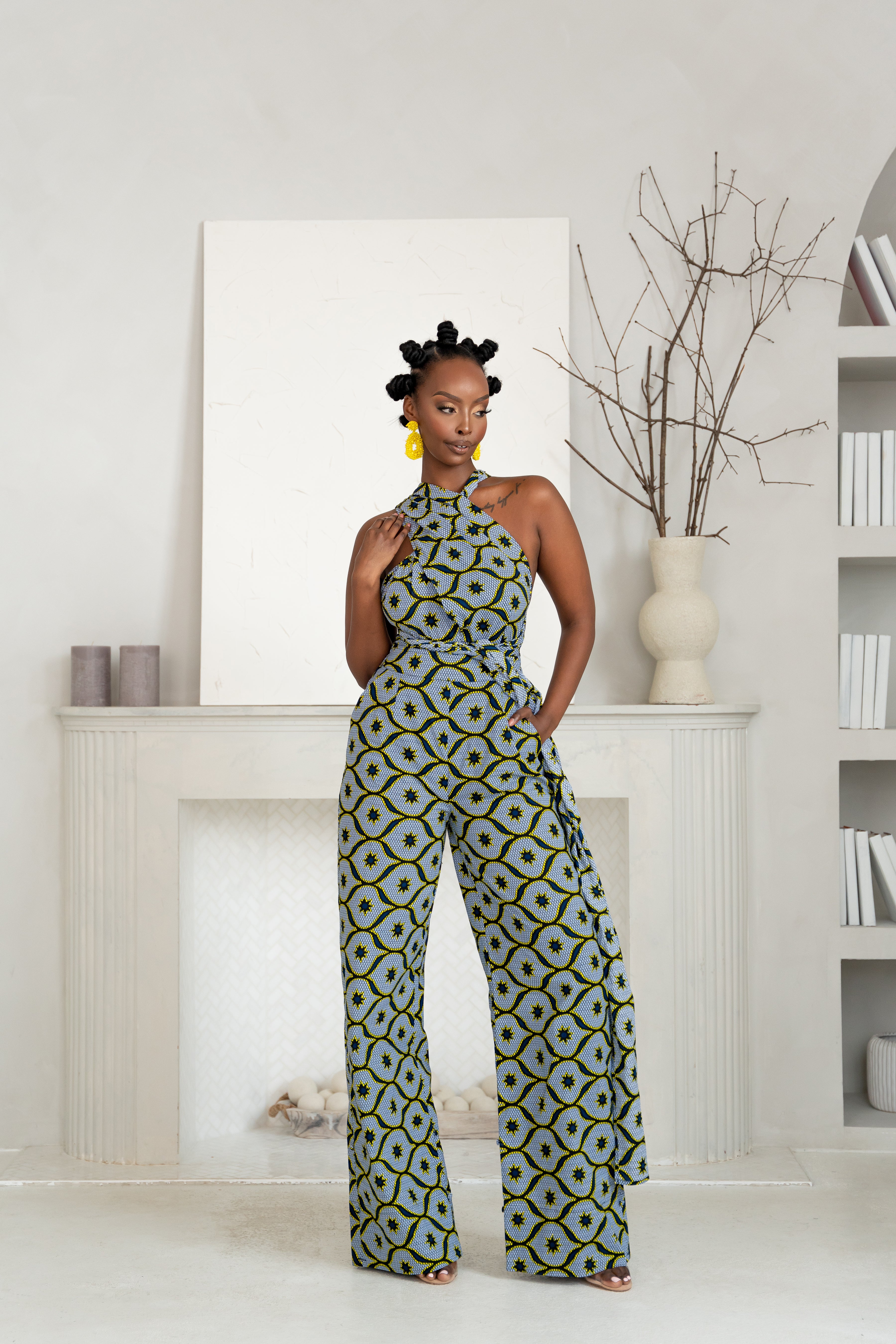 SHOPE African print infinity jumpsuit (3 LENGTH)