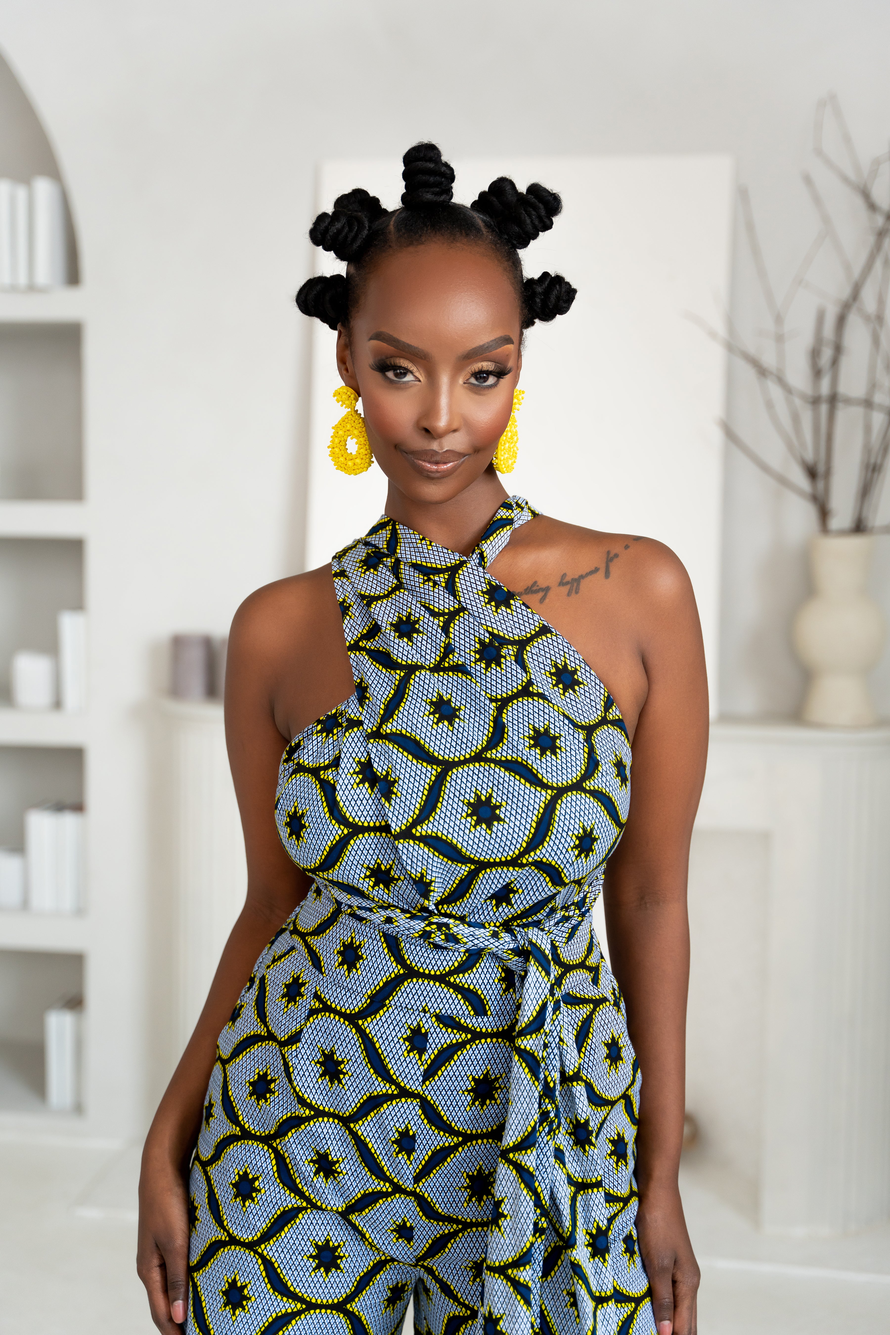 SHOPE African print infinity jumpsuit (3 LENGTH)