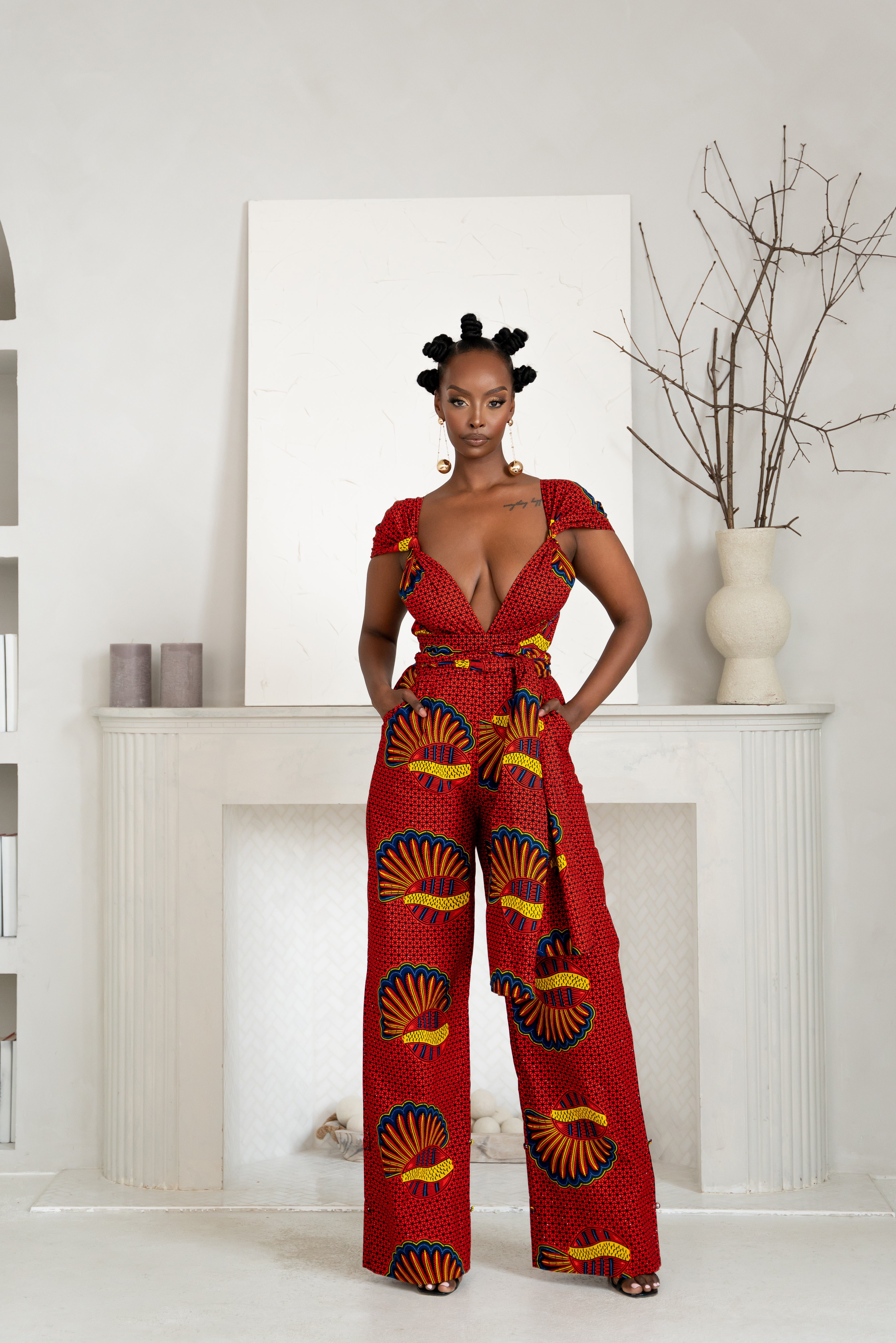 JUMOKE African print infinity jumpsuit (3 LENGTH)