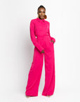 HOT PINK ESTA high waist trousers