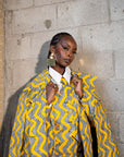 LILY African Print Trench Jacket