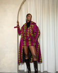 WUNMI African Print Trench Jacket