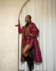 WUNMI African Print Trench Jacket