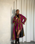 WUNMI African Print Trench Jacket