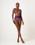 ENANG PURPLE WIRE BIKINI Top