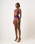 ENANG PURPLE WIRE BIKINI Top