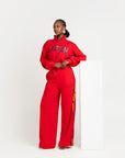 RED QUEEN Plush fleece JOGGER Set