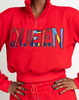 RED QUEEN Plush fleece JOGGER Set